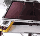 en iMac-display fom monteras loss